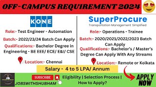 OffCampus Hiring😍 Software Engineer Job Opportunities for Fresher  Salary 5LPA🔥 jobswithshubham [upl. by Candless577]