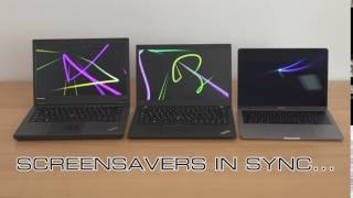 Screen Saver Synchronisation between multiple MacsWindows PCs [upl. by Aneetsirk]