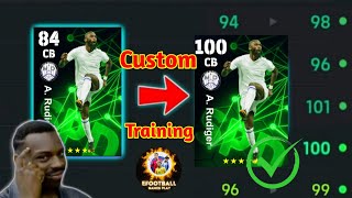 How To Train Nominating Contract A Rudiger In eFootball 2024  Rudiger Max Level Training efootball [upl. by Aubarta]