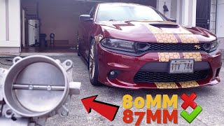 87MM Modern Muscle Extreme Throttle Body Installed On My 2019 Dodge Charger RT Easy DIY Install [upl. by Conway656]