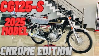 CG125 SELF START CHROME EDITION  2025 MODEL  REVIEWcg125 2025 model bike [upl. by Aziaf339]