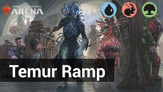 🔵🔴🟢COOLEST DECK IN STANDARD TEMUR RAMP GAMEPLAY  STANDARD BO1 BLOOMBURROW  MTG ARENA [upl. by Anitnoc37]