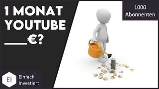 Youtube Einnahmen mit 1000 Abbonenten Geld verdienen mit Youtube [upl. by Percival]