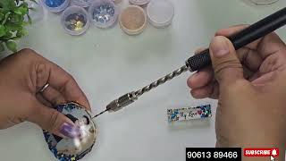 How to make a resin photo keychain  Resin art malayalam [upl. by Hitchcock]