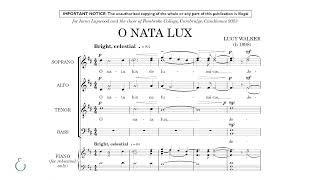 Lucy Walker  O nata lux Official Score Video [upl. by Airliah36]