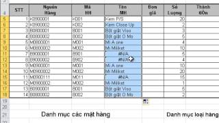 Hướng dẫn cách sử dụng hàm Vlookup trong Microsoft Excel 2010 [upl. by Miguelita]