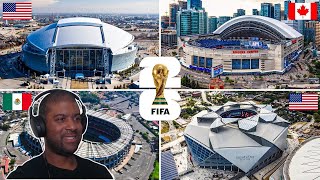 2026 FIFA World Cup Amazing North American Stadiums  British Guy Reacts [upl. by Airamasor]