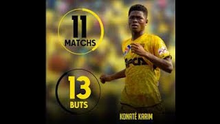 KONATE KARIM  2021  2022 GOALS IN IVORY COAST LEAGUE [upl. by Anivlis]