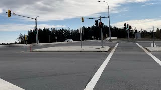 Upgraded Auxiliary Signals at the Hwy 1McKenzie Interchange [upl. by Aimahc]