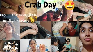 Crab Dry Roast 🦀😋  Mom Special ❤️  Cleaning and Cooking Crab ❤️  Village Style ❤️  Pauliz ❤️ [upl. by Lerner]