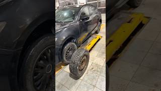 Installing Studded Winter Tires 🛞automotive viral mazda winter mechanic music [upl. by Marwin989]