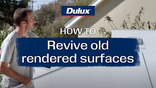 How to revive old rendered surfaces  Dulux Weathersheild Render Refresh [upl. by Hctub]