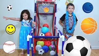 Learn Different Ball Names with Sports Toy for Toddlers and Children [upl. by Alym]