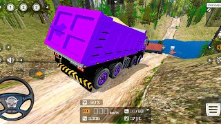 heavy Offroad driving Dumper Truck Tipper Material Loaded Drive Challenging🔥 [upl. by Vary]