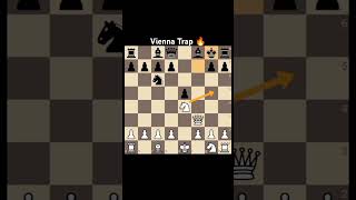 Vienna Trap in Chess chess chesstraps chesstactics chesstricks chesstricksandtraps [upl. by Cown]