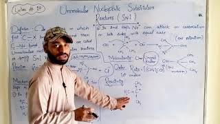 Uni molecular substitution reactions  SN1 Reaction  Alkyl halides  12th class Chemistry [upl. by Una]