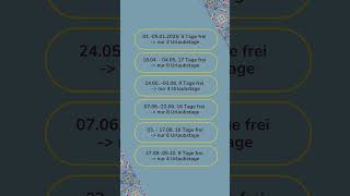 Urlaub 2025 planen  Nutze die Feiertage richtig  clevere Urlaubsplanung für 2025 [upl. by Akima]