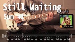 Sum 41  Still Waiting l Guitar cover amp TAB l 일렉기타 입문 쉬운곡 타브악보 [upl. by Kcub20]