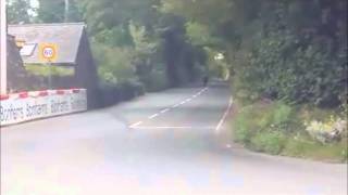 Manx GP 2011 Chris Mcgahan on the 750 Trident and Mark Parrett on the 850 BSA Rocket 3 [upl. by Nikolos]