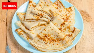 Crepes Recipe  How to Make Crepes In a Blender  Breakfast Recipes  Infoods [upl. by Layton969]