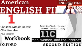 American English File 2nd Edition Book 1 Workbook Part 11C Men women and the Internet [upl. by Sapphire]