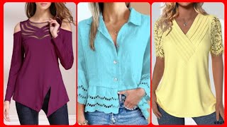 Blusas de encaje adornadas para mujer muy bonitas para todos los estilos [upl. by Avrenim]