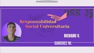 RESPONSABILIDAD SOCIAL UNIVERSITARIA2024I [upl. by Birdt]