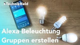 Alexa Smart Home Gerätegruppe erstellen  Anleitung Deutsch [upl. by Goldie928]