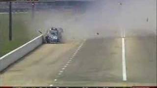 John Force and Kenny Bernstein Dallas Crash 2007 [upl. by Seraphim478]