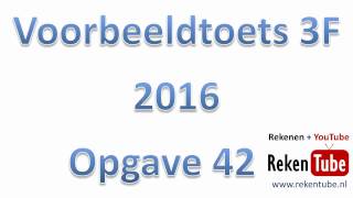 Rekentoets 3F 2016 opgave 42 [upl. by Ligriv913]