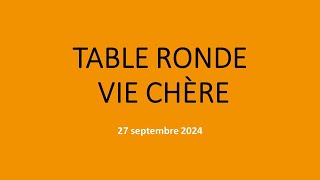 Table Ronde sur la Vie Chère  Echanges du 27 septembre 2024 [upl. by Bjorn]