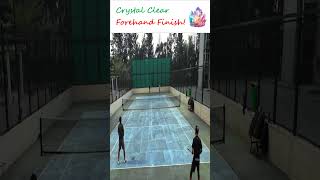 Crystal Clear Forehand Finish tennis tennisshorts tennisreels crystalclear tennisforehand [upl. by Ettedranreb888]