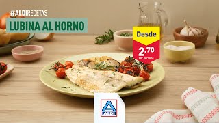 Cómo hacer lubina al horno con patatas y verduras ALDIrecetas [upl. by Gnilyarg12]