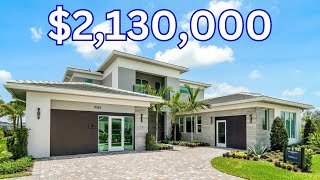 LUXURY 5300 SF NEW PALM BEACH GARDENS HOME TOUR  AVENIR  DOMINICA MODEL  Florida Real Estate [upl. by Kyriako697]