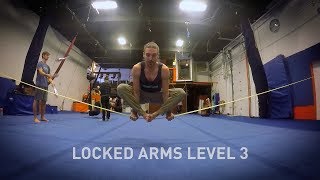 Slackline Tricks 21  Locked Arms 3 [upl. by Serafina735]