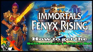 How to get the quotSubterraneanquot Swords Set I Immortals  Fenyx Rising [upl. by Levona]