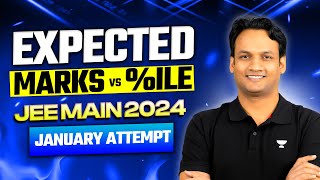 JEE Main 2024  Expected Marks vs Percentile  January Attempt [upl. by Eugenius759]