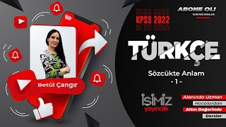 66 Sözcükte Anlam  1  Betül ÇANGIR Türkçe [upl. by Weintrob741]