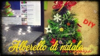 ALBERO di NATALE FAI DA TE da scrivania [upl. by Alcot]