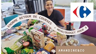 SUPERBE ARRIVAGE Carrefour💥 🛒 Retour de courses  Menu de la semaine  Idée repas [upl. by Tsan]