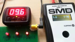 Spllab Smart Voltmeter vs SMD AMM1 DC measure 120 Volts [upl. by Ekenna]