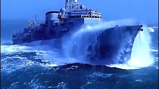 MOST Powerful MILITARY SHIPS Caught In STORM [upl. by Vaenfila]