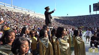 Alabama Sate MMH  Field Show  Magic City Classic 2024 Sideline View [upl. by Nylcaj]