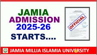 Jamia Admission Process 2025 शुरू हुआ Jamia Millia Islamia University Admission 2025 JMI Admission [upl. by Yael]