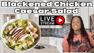 Delicious Blackened Chicken Caesars Salads [upl. by Zinnes]