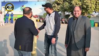 Shahid Afridi visits Frank Khalid Modern Petrol Station [upl. by Redyr]