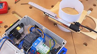 Automatische Sperrschieber Eigenbau  FAQ ohne Arduino mit Elektroarbeiten Absauganlage Holz [upl. by Asilec853]