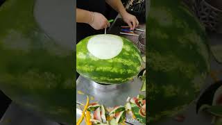 I PLAYED WITH THE DNA OF THE WATERMELON WHILE CARVING ITMrBeast food art AmauryGuichonChef [upl. by Schwenk638]