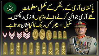 Pakistan ARMY Ranks And Salary All About InfoRanks Army Officers 2024 Jeneral Syed Asim Munir [upl. by Caughey]