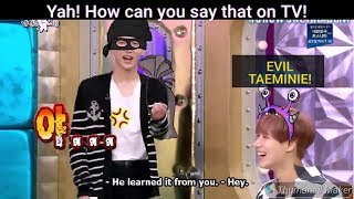 Evil Maknae Taemin Roasting SHINee Hyung🤣😂 [upl. by Dorothy532]